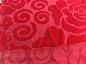Velvet cutwork