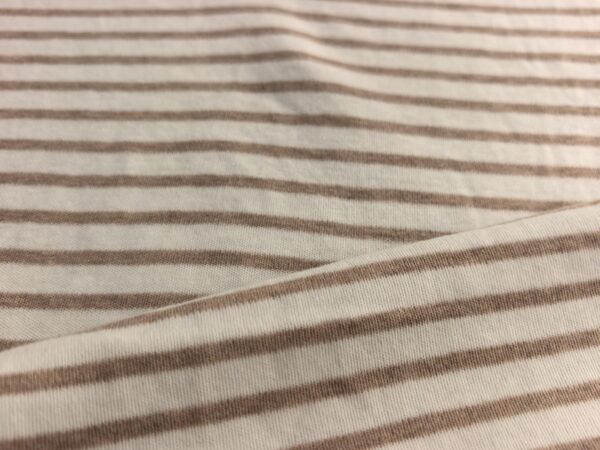 Striped plain weave fabric